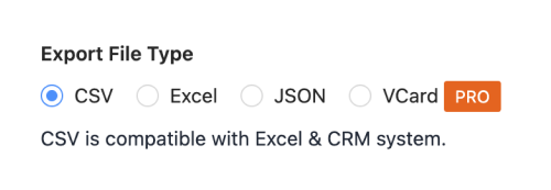 Step 1: Select Export Format