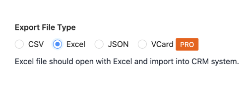 Step 1: Select Export Format